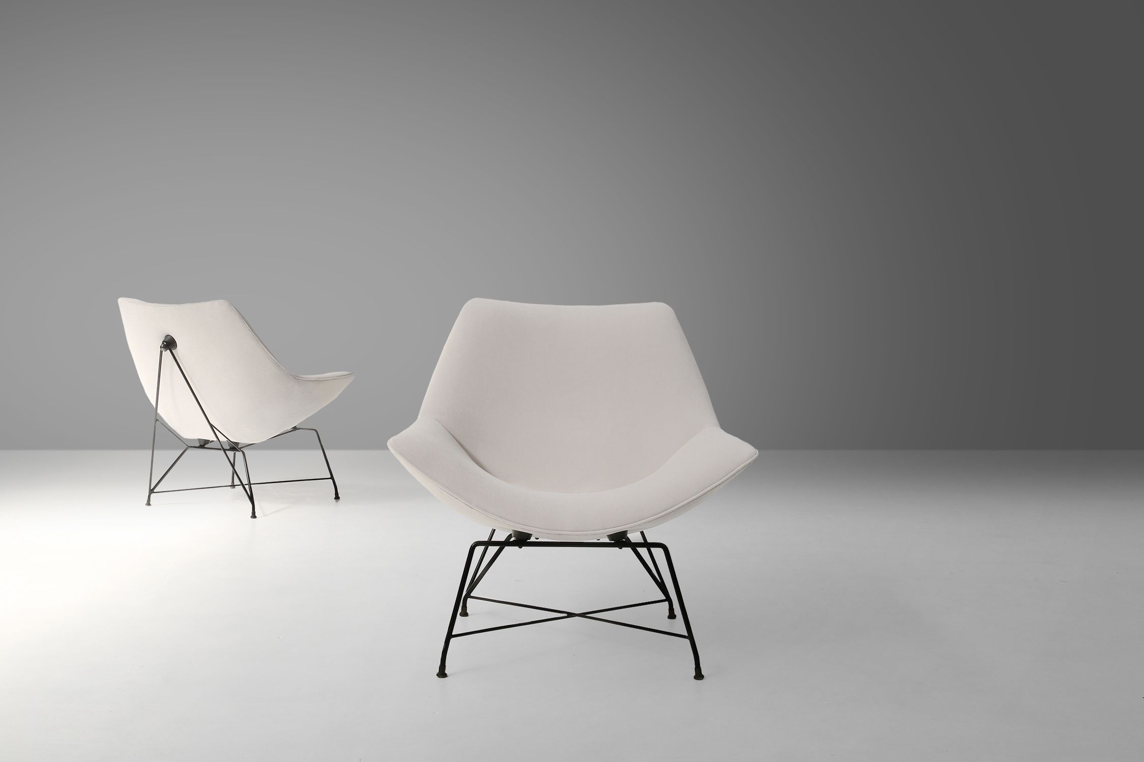 Cosmos Living Room Set of 3 by Augusto Bozzi for Saporiti, Italy, 1954 thumbnail